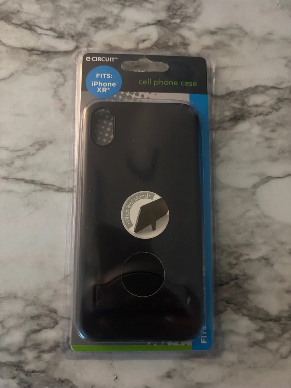 Black iPhone XR Protective Case with Kickstand